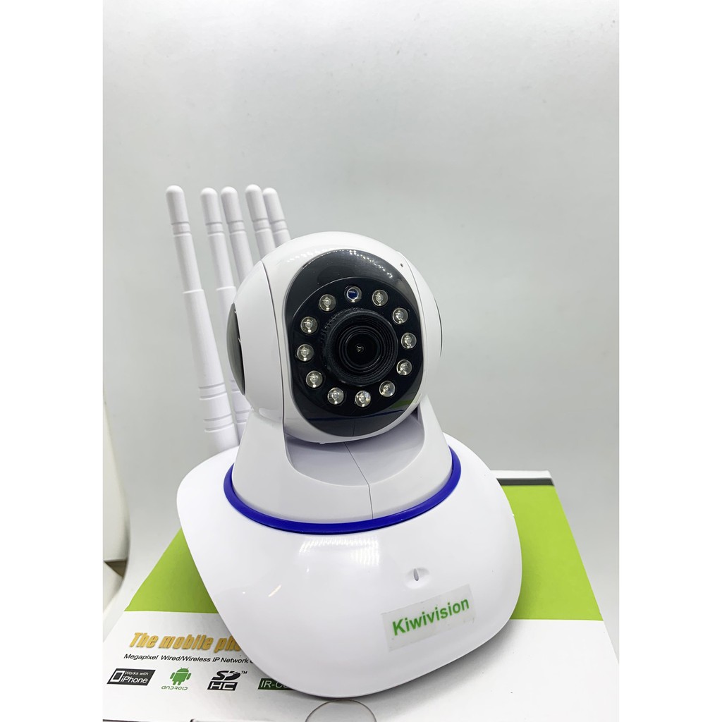 Camera IP Wifi  Kiwivision quay 360 đàm thoại 2 chiều giám sát an ninh ngày đêm tặng thẻ nhớ 32G