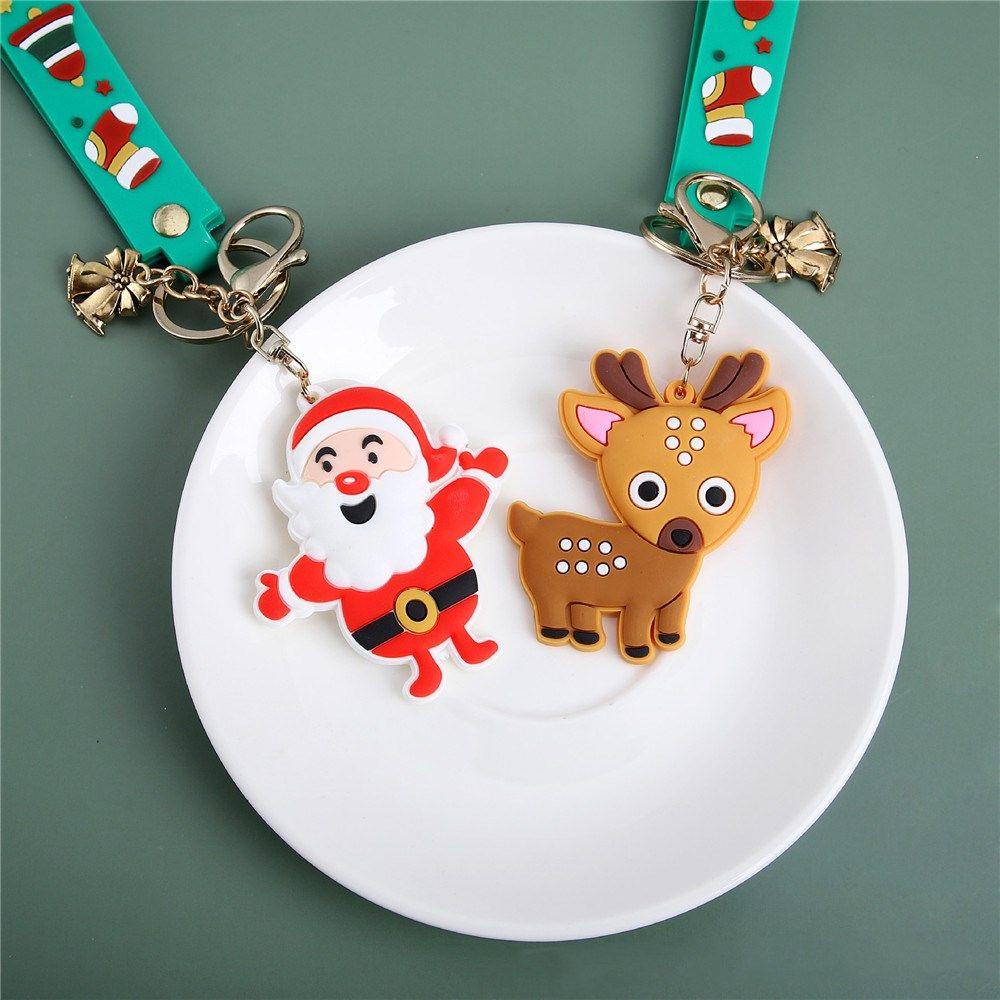 EUTUS Móc Khóa Hình Ông Già Noel Trang Trí Giáng Sinh Năm Mới