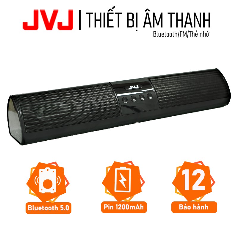 Loa nghe nhạc bluetooth speaker JVJ A2 không dây dáng dài 2 loa cực đỉnh - Kiểu dáng sang trọng hỗ trợ thẻ nhớ, đài FM