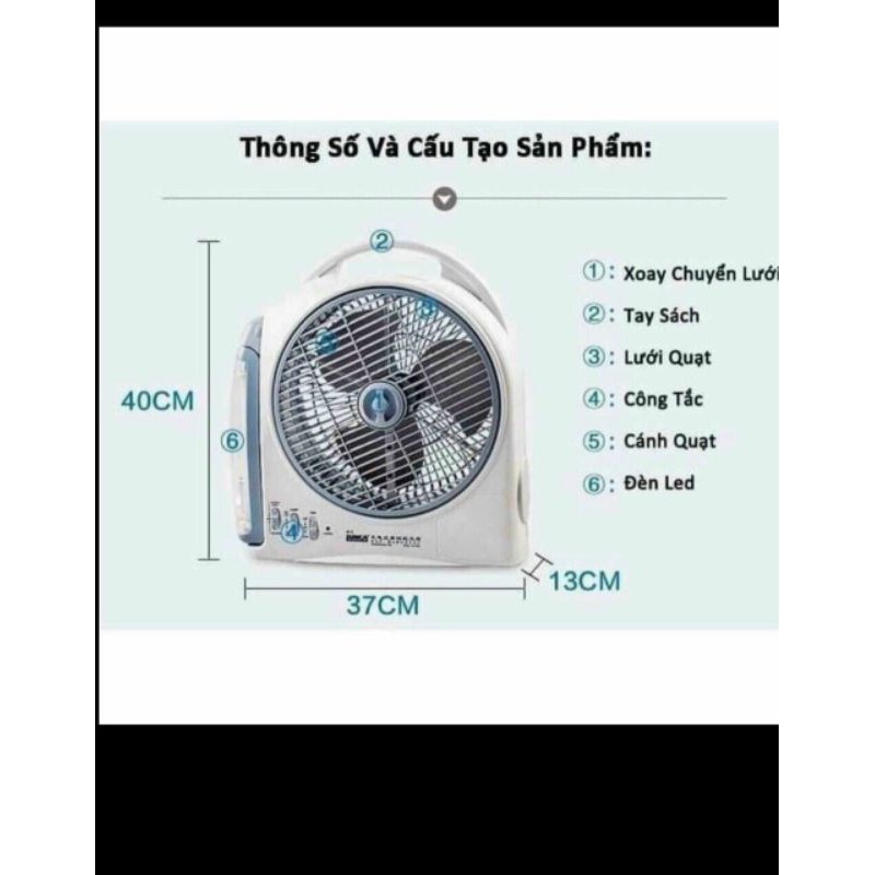 Quạt tích điện cao cấp SUNCA