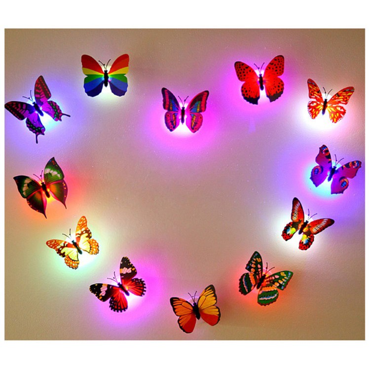 Combo 15 Đèn LED hình con bướm xinh xắn