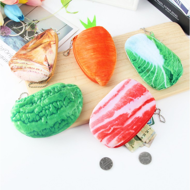 Bóp Mini 3D Hình Trái Cây