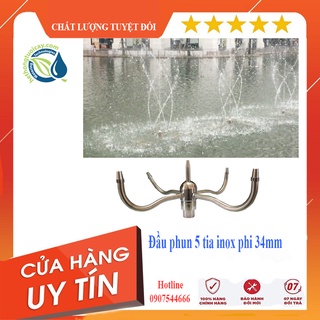 Đầu phun nước múa 5 tia phi 34mm