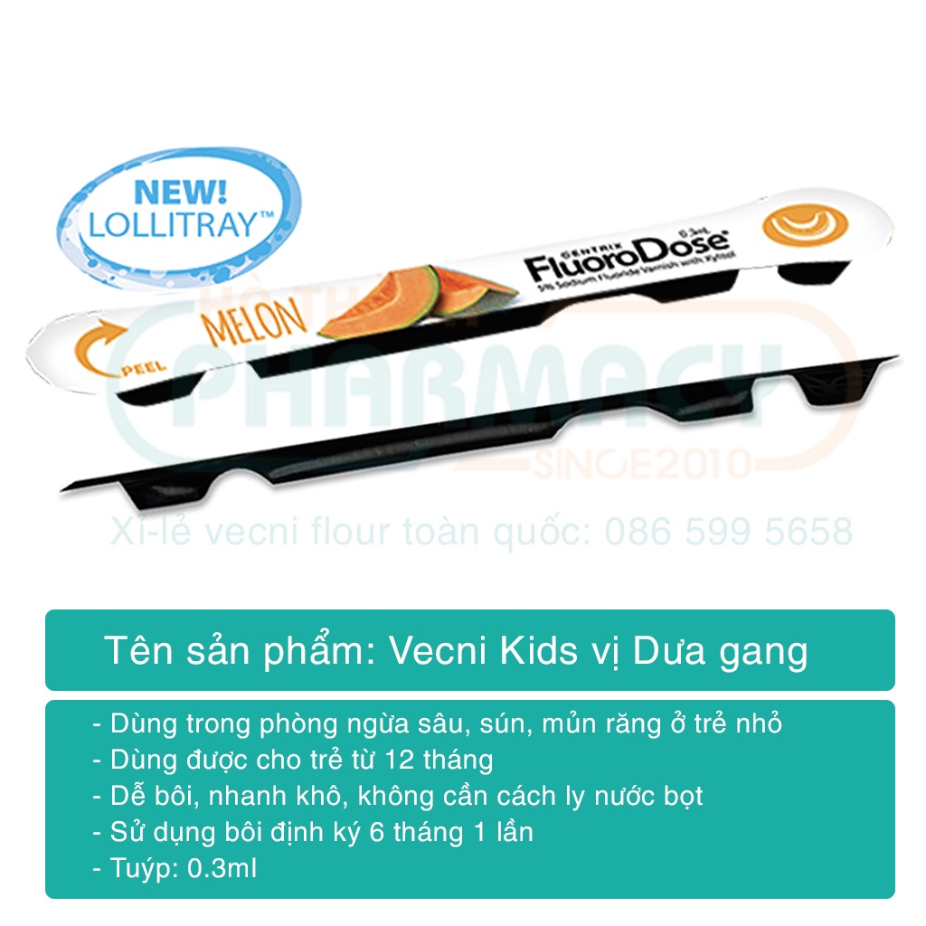 Vecni flour - Kem bôi răng chống sâu răng, sún răng cho bé - Date mới nhất