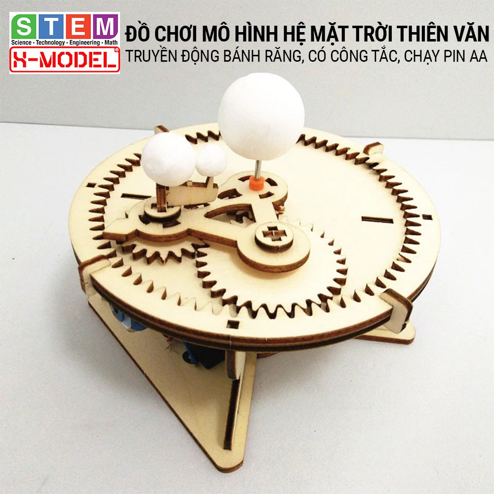 Đồ chơi sáng tạo STEM mô hình lắp ráp Hệ Mặt Trời Thiên Văn(Mặt trời- Trái Đất- Mặt trăng- Hành Tinh) ST92 XMODEL cho bé