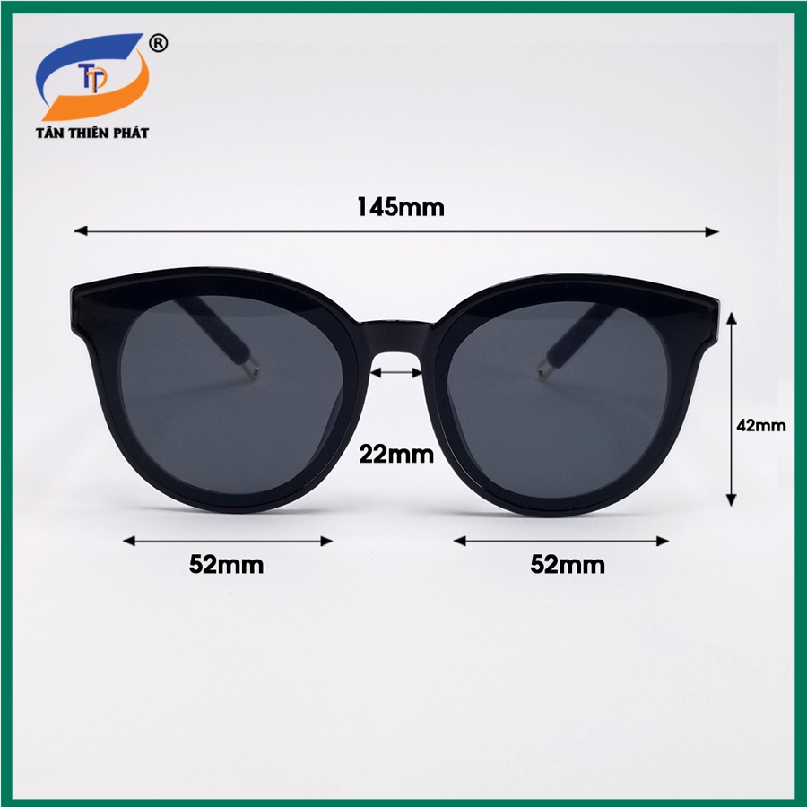 Kính mát nữ mắt mèo thời trang màu đen, nâu chống nắng, chống tia UV 337. Gọng ôm mặt, không kén size mặt