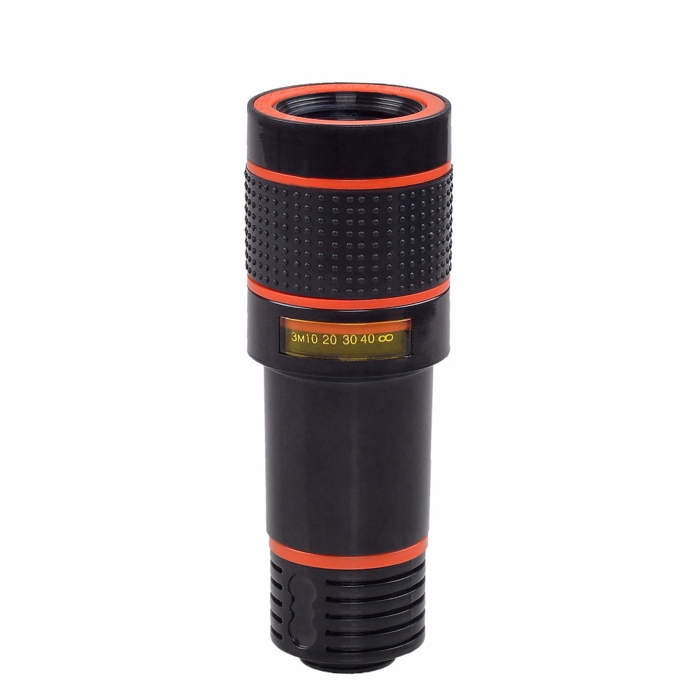 Phổ 12X Zoom quang học Clip Telephoto Telescope Camera Lens Đối với điện thoại di động Lens Camera Zoom với chân máy