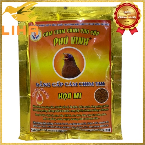 Cám Họa Mi Phú Vinh Căng Lửa 200gr - Giúp Chim Mau Căng Lửa