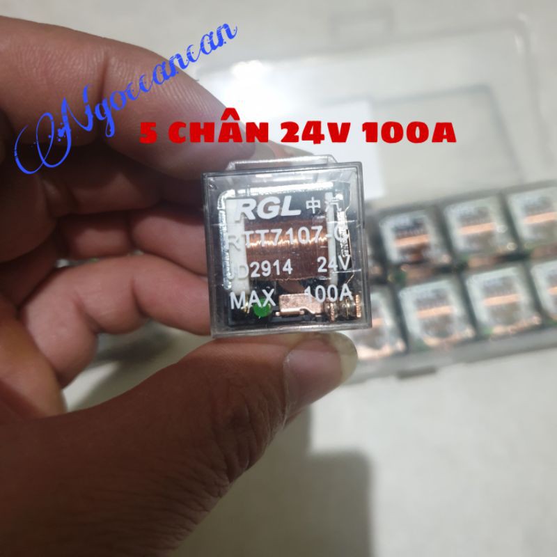 10 rơ le 4 chân 24v 80a và 5 chân 24v 100a