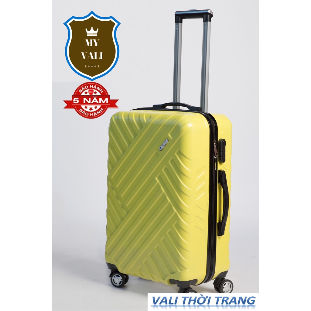 Vali kéo nhựa Vali du lịch thời thượng 20 Inch. Chống rạch móc, Va Đập, Trầy Xước Bảo Hành 5 Năm MYVALI 833