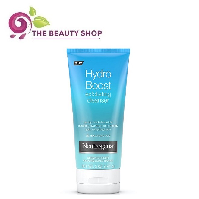 [TUÝP XANH DƯƠNG] Sữa Rửa Mặt Neutrogena Hydro Boost Exfoliating Cleanser 141g từ Mỹ