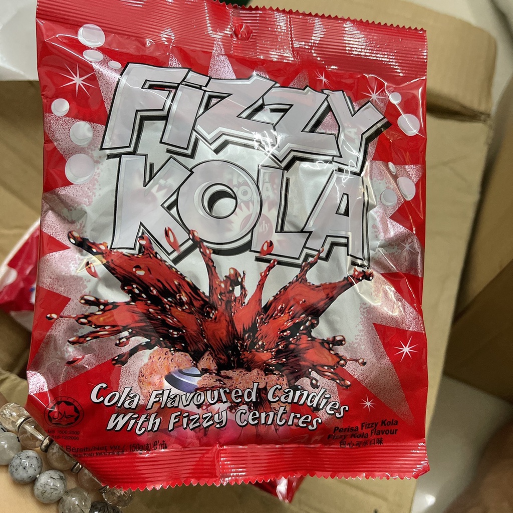 Kẹo cứng cho bé Fizzy vị cola gói 150g