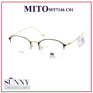 MT7146 - Gọng kính Mito unisex chính hãng Italia - - kèm tem chống hàng giả do bộ công an cấp