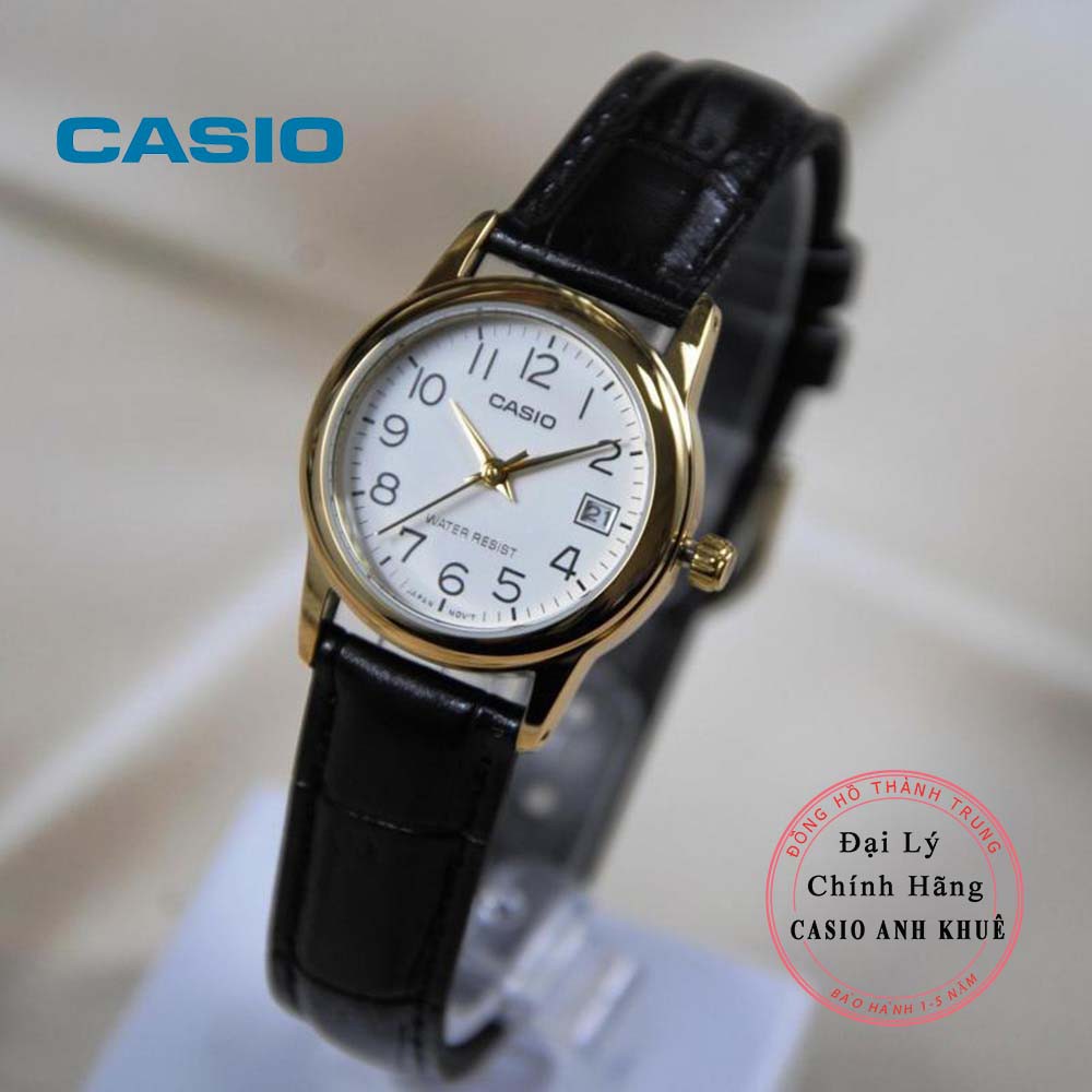Đồng hồ nữ Casio LTP-V002GL-7B2UDF dây da