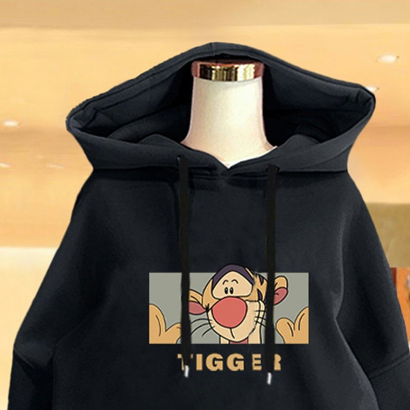 Áo Hoodie HY KOREA Unisex basic áo khoác nỉ nam nữ form rộng Tiger DC306