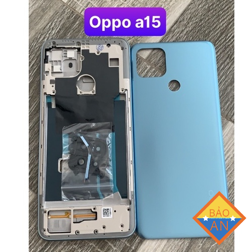bộ vỏ oppo a15 / a15s (gồm kính cam.lưng ,xương .nút tăng giảm âm lương,nút nguồn)