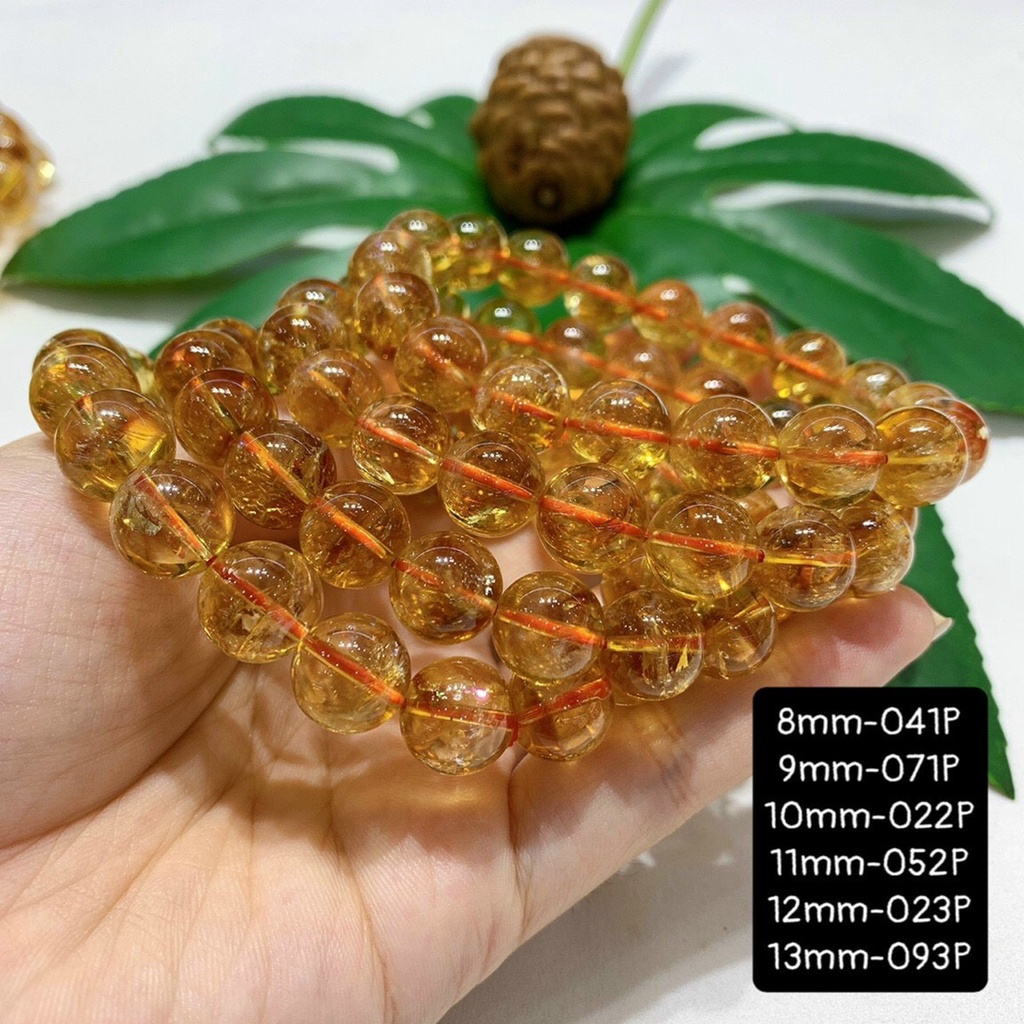 Vòng Tay Thach Anh Vàng 3A 8-13mm Vừa Cập Bến