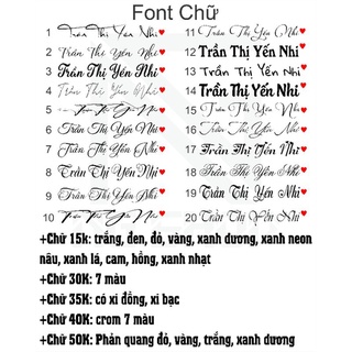 Tem decal chữ ký Phản quang