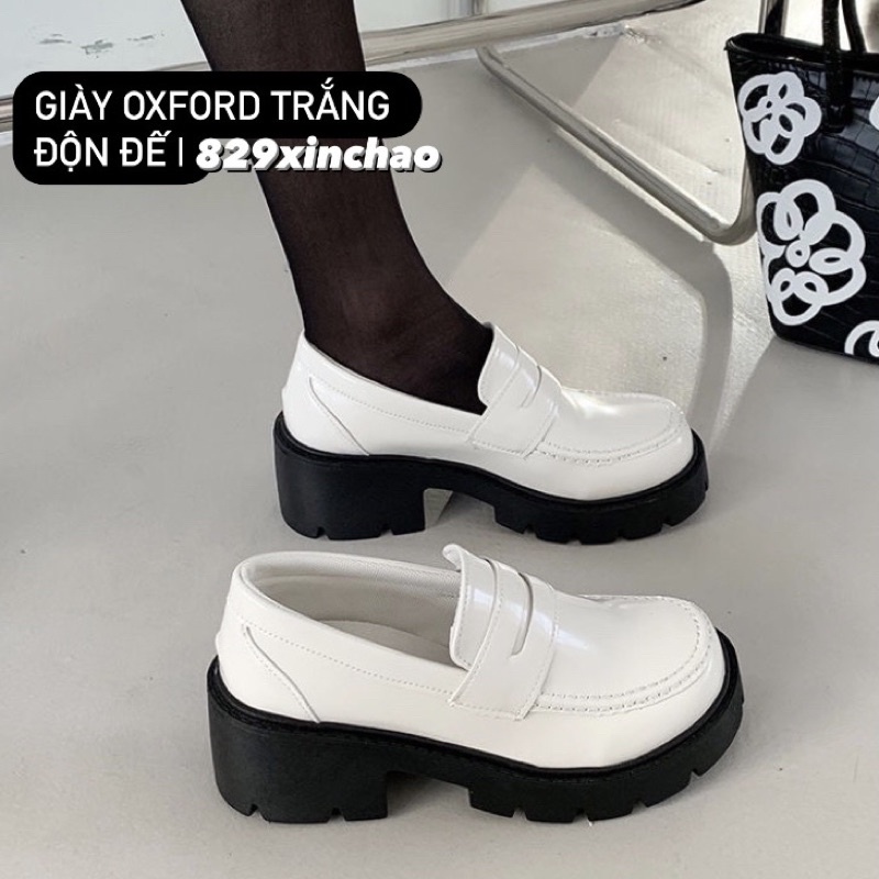 Có sẵn | giày trắng, bốt đen LOẠI 1 - màu trắng tinh không phải màu kem 01