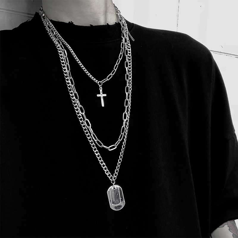 Dây Chuyền Hợp Kim Hình Thánh Giá 1302s Phong Cách Hip Hop