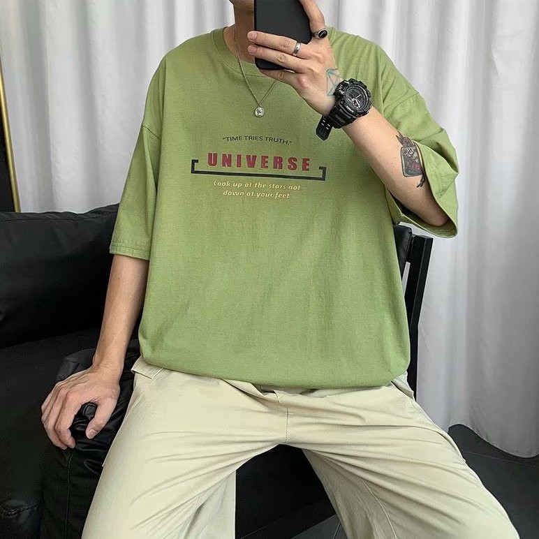 Áo thun tay ngắn phong cách Hàn Quốc thời trang nam | BigBuy360 - bigbuy360.vn