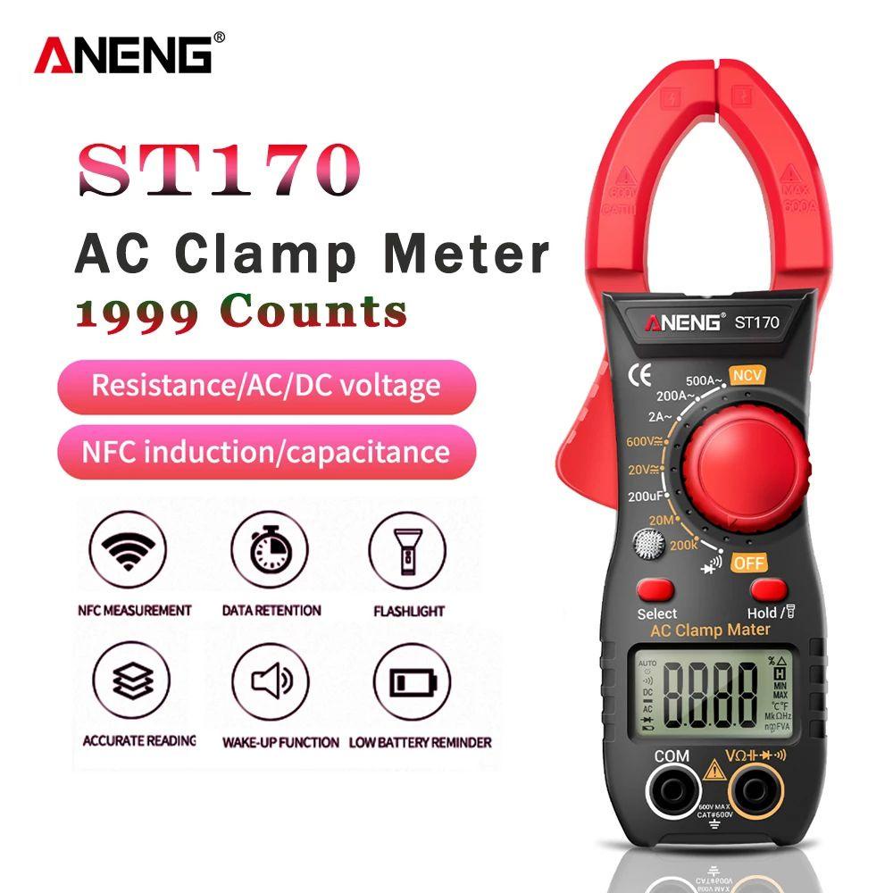 LONTIME Đồng Hồ Vạn Năng Kỹ Thuật Số ANENG ST170 1999 RMS 500A AC