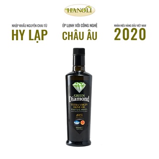 Dầu oliu siêu nguyên chất GREEN DIAMOND P.D.O Kalamata chai 500ml