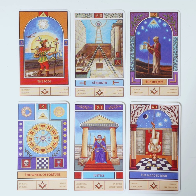Masonic Tarot Card Game Thẻ Bài Tarot Thiết Kế Dễ Thương Chuyên Dùng