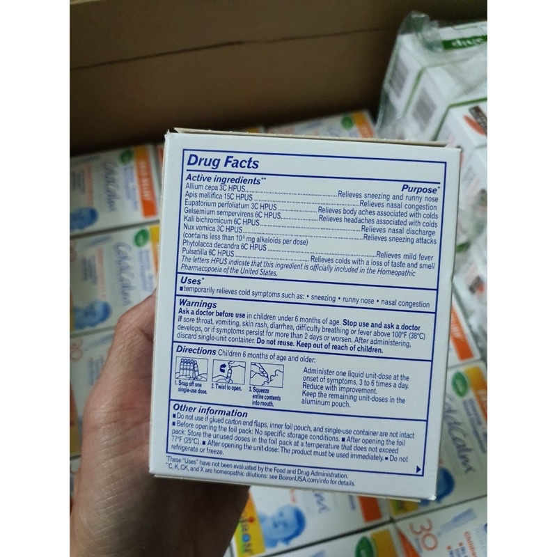 Muối Coldcalm Boiron 30 tép
