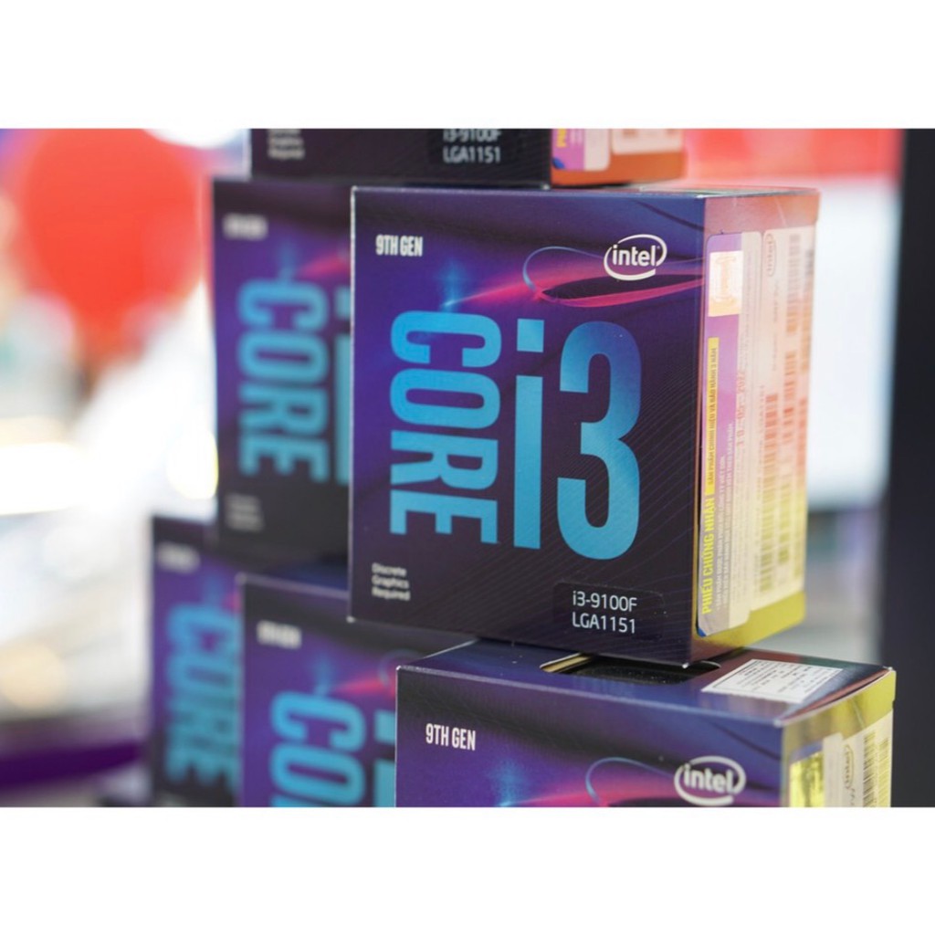 CPU Intel Core i3 9100F 4 Cores-4 Threads 3.6GHz 1151-v2 Box chính hãng | BigBuy360 - bigbuy360.vn