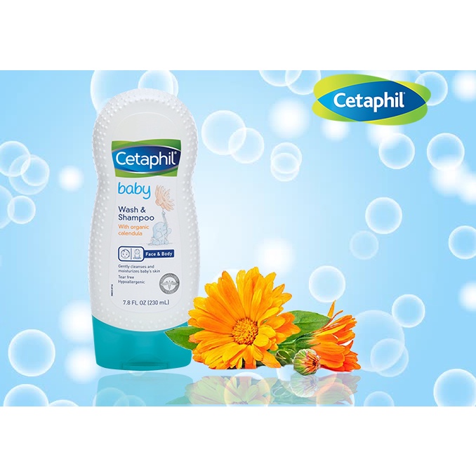 Sữa Tắm Gội Cetaphil Baby Tinh Chất Hoa Cúc 230ml Cocolux