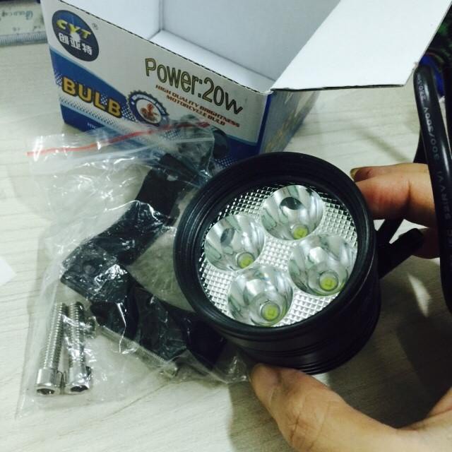 Đèn LED trợ sáng cho xe máy đi phượt L4 Siêu Sáng