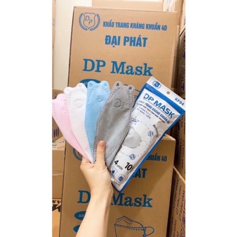 SALE THÙNG 300 CHIẾC KHẨU TRANG KHÁNG KHUẨN 4D MASK KF94 ĐẠI PHÁT