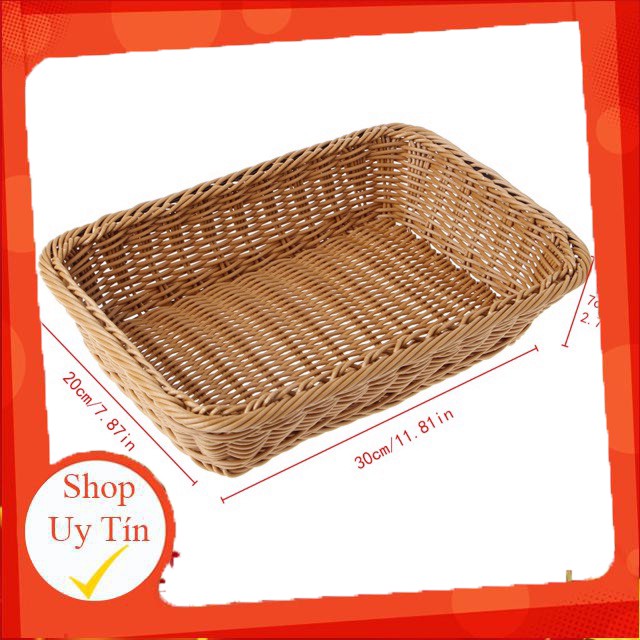 Giỏ nhựa giả mây