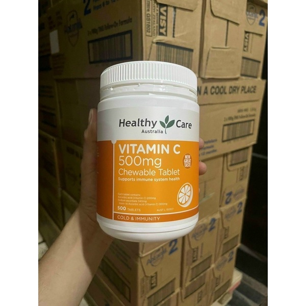 [CHUẨN HÃNG] Vitamin C 500mg Heathy care Úc mẫu mới