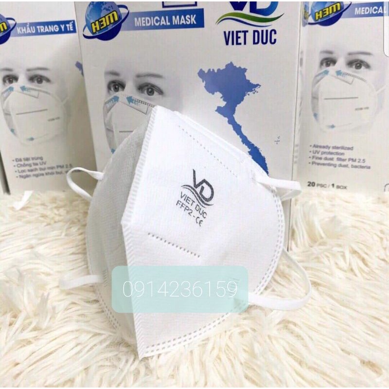 Combo 10 hộp khẩu trang 5 lớp kháng khuẩn N95 -VD