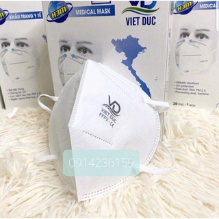 Combo 5 hộp khẩu trang N95 việt đức.khẩu trang 5 lớp kháng khuẩn.