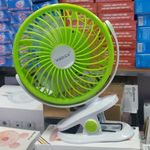 Quạt Sạc Kẹp WEIDASI WD-225