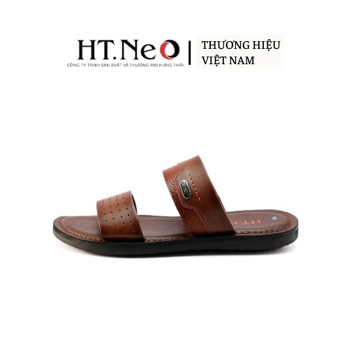 Sandal nam HT.NEO 100% da bò mềm mại, đế cao su nguyên khối, khâu may chân quai siêu chắc chắn SD131