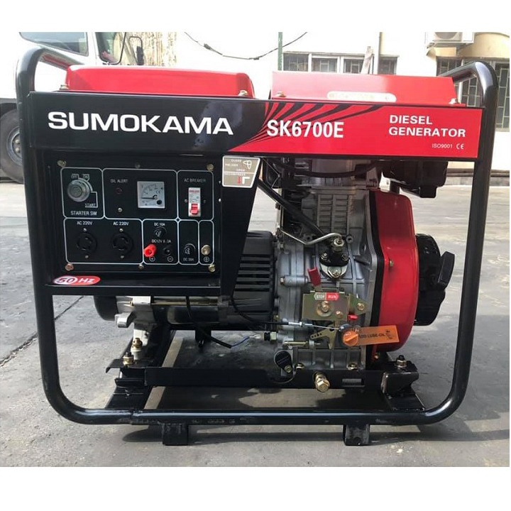 Máy Phát Điện Chạy Dầu 5Kw Sumokama SK6700E Đề