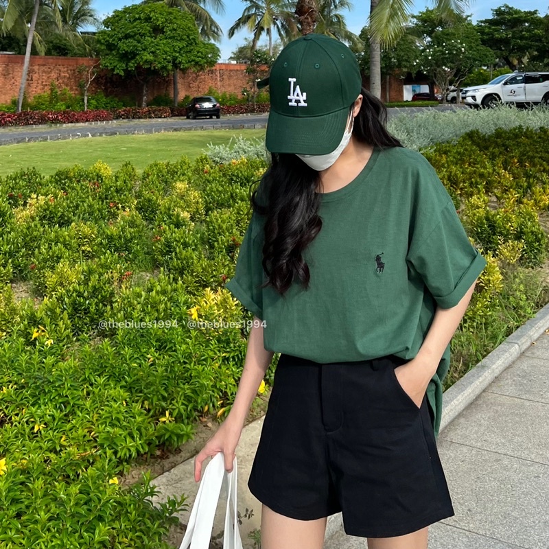 Áo Phông Thêu Ngựa Unisex Nam Nữ Mặc Đều Được