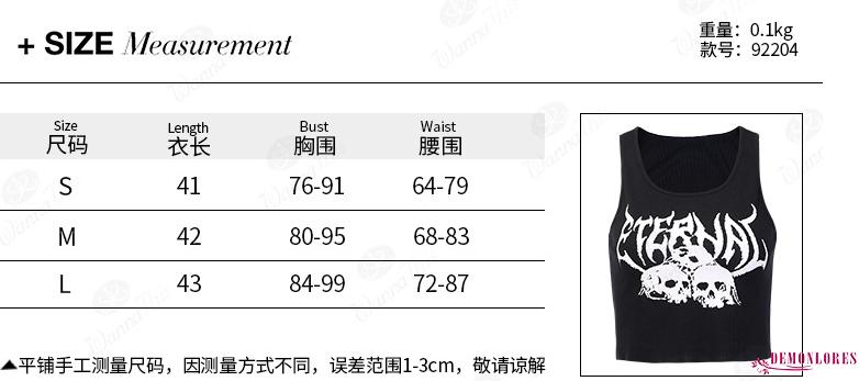 Áo Thun Sát Nách In Hình Đầu Lâu Cá Tính Cho Nữ