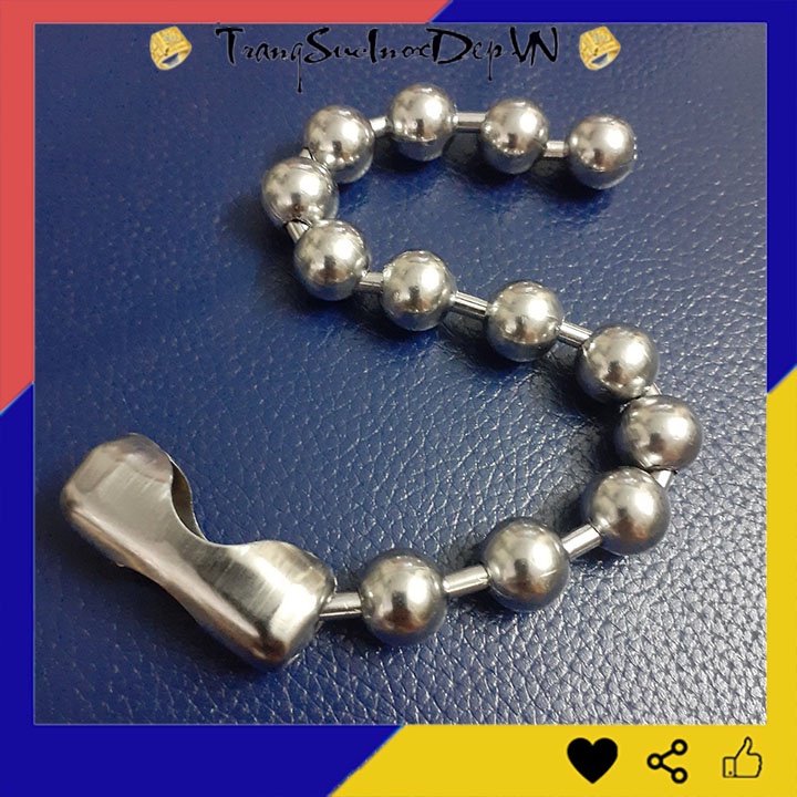 Lắc tay nam inox bi to 12mm sáng đẹp, không đen, thể hiện đẳng cấp phái mạnh