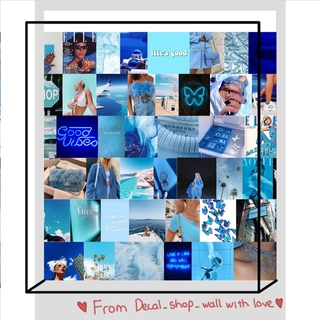 12 tấm Wall Collage - theme Xanh neon