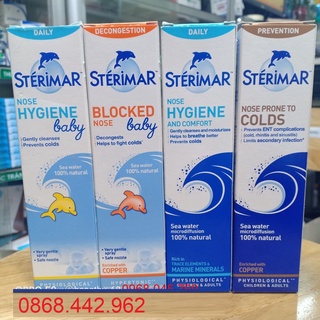Xịt muối biển Sterimar Pháp cá heo chai 50ml