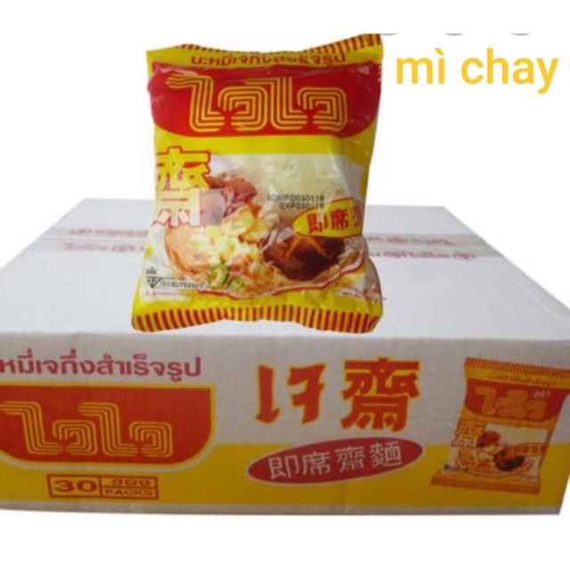 Mì chay Thái Lan thùng 30 gói /60g
