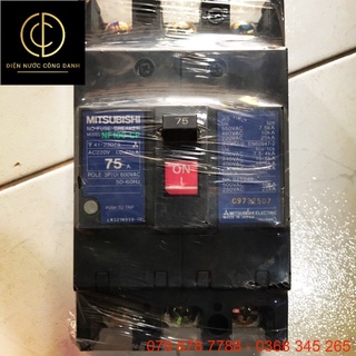 CB 3pha (nội địa) MITSUBISHI 75A (Model:NF 100-CP)