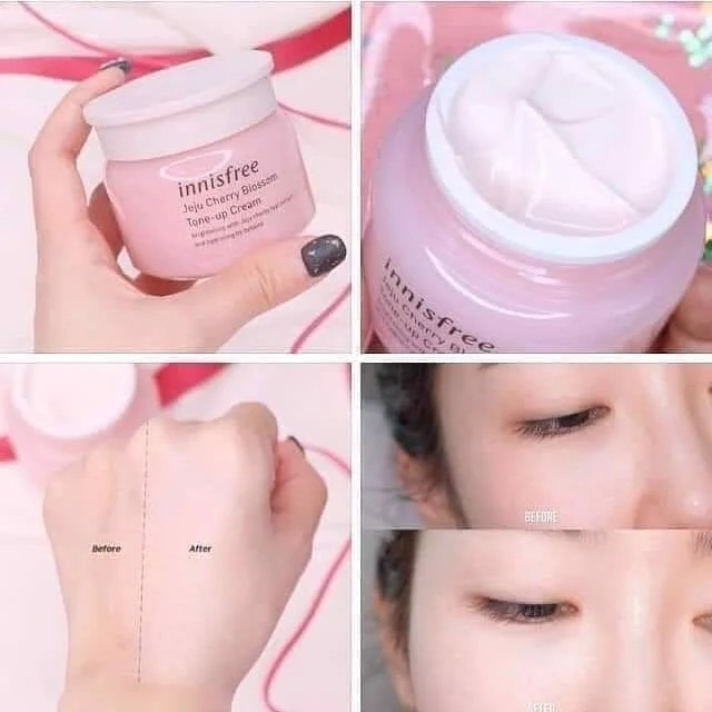 Kem Dưỡng Trắng Da Innisfree Jeju Cherry Blossom Tone Up Cream 50ml