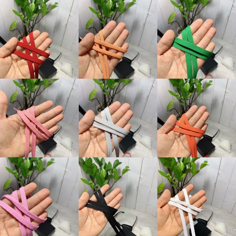 Dây giày thể thao màu trơn chất đẹp buộc giày