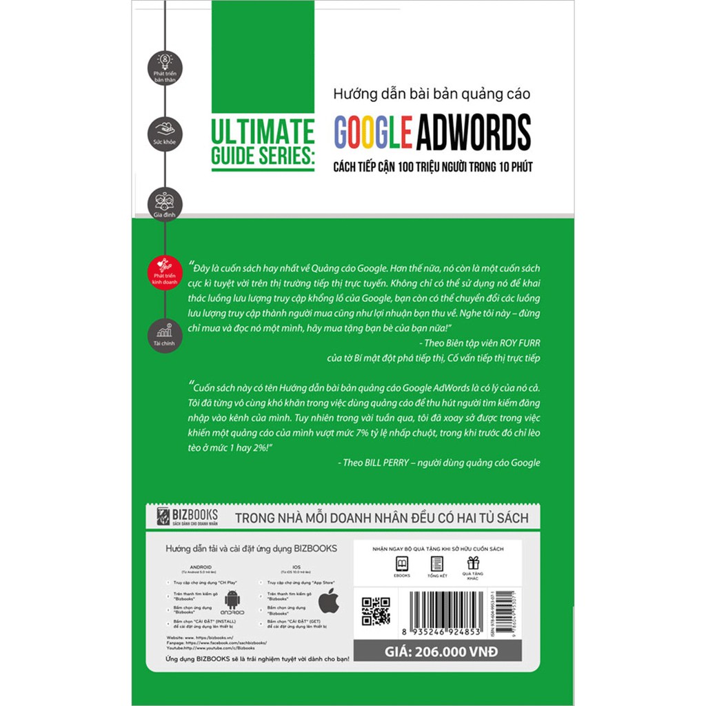 Sách - Hướng dẫn bài bản quảng cáo Google Adwords